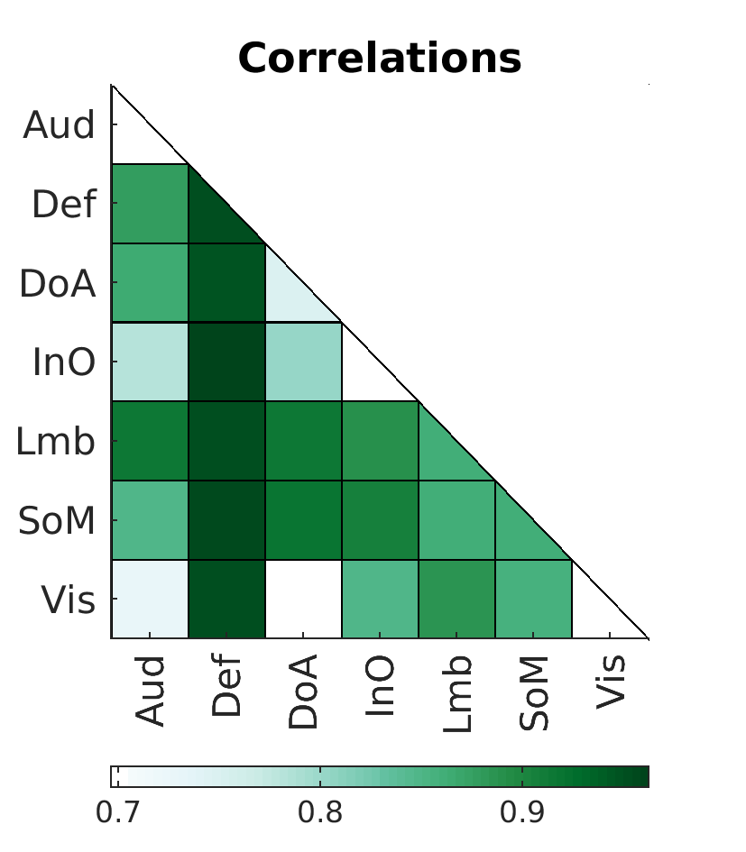 Correlations by networks