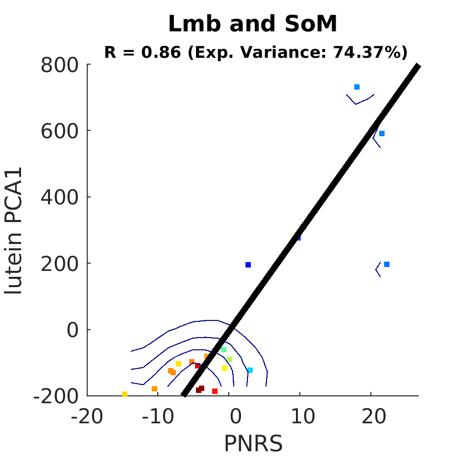 dscatter Lmb and SoM